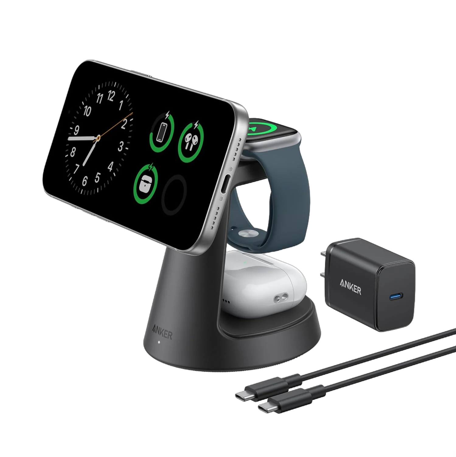Anker MagGo Wireless Charging Station (3-in-1 Stand)
