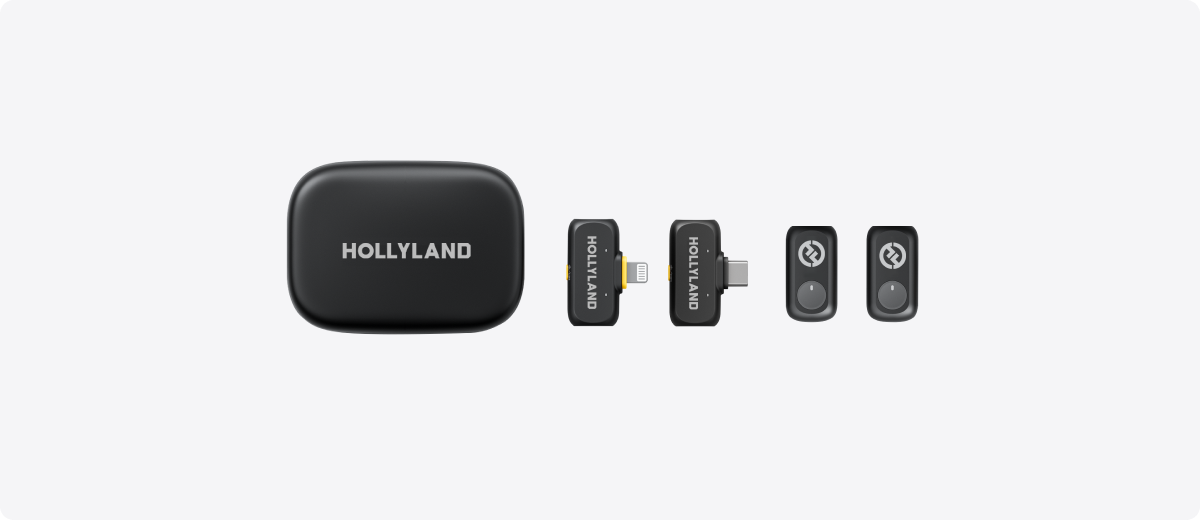 Hollyland LARK A1 Wireless Lavalier Microphone Combo (Lightning & USB-C)