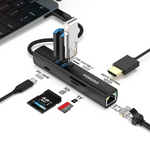 Porodo 8-in-1 Multi-Port USB Hub