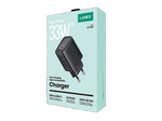 Lanex LC40 Wall Fast Charger, 2 Ports, 33 Watt - Black